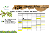 Calendrier de Collecte 2026